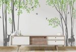 Forest Tree Wall Decal With Deer