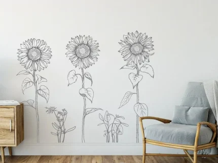 Sunflower Wall Decals