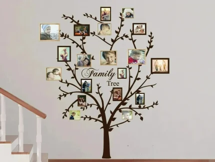 Family Tree Photo Frame Wall Decals