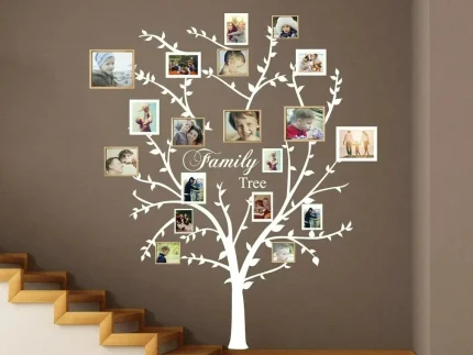 Family Tree Photo Frame Wall Decals