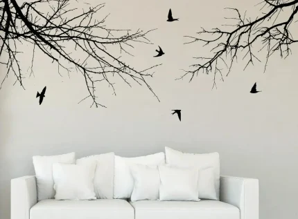 Winter Tree Branch Wall Decal