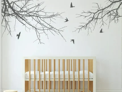 Winter Tree Branch Wall Decal