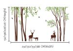 Forest Tree Wall Decal With Deer