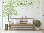 Blowing Tree Wall Decal
