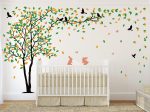 Blowing Tree Wall Decal