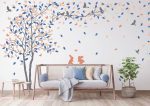 Blowing Tree Wall Decal