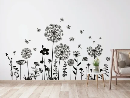 Blowing Dandelion Wall Decal