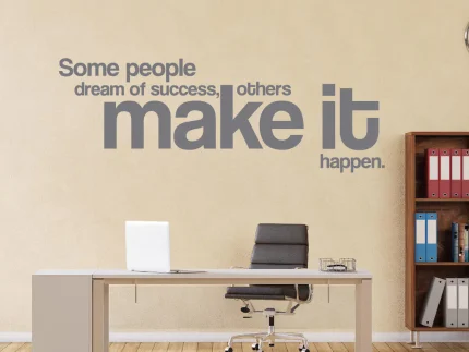 Inspirational Office Wall Decals Make It Happen