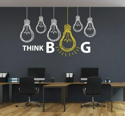 Think Big Office Inspirational Wall Decals