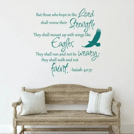 Bible Verse Wall Decals Isaiah 40:31