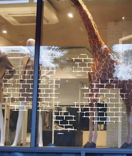 White Brick Wall Decals