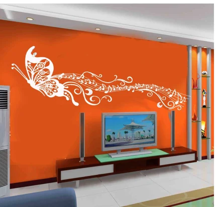 Dancing with Music Butterfly Wall Decals